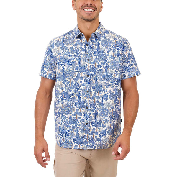 Bay Breeze Cotton Shirt "Tropical Oasis"